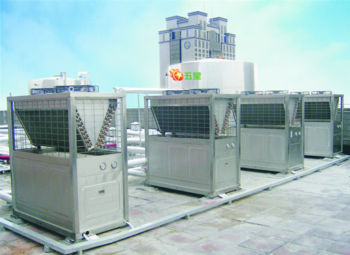 6台KRS-20东莞空气源热泵热水器工程